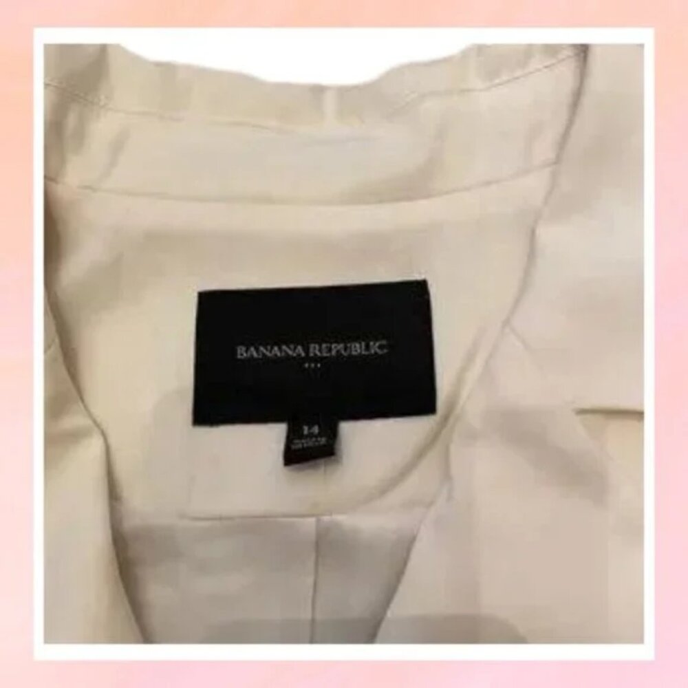 Banana Republic Blazer Suit Long Sleeve Women’s -Size 14 - Picture 5 of 7